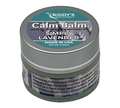 Lavender Calm Balm Solid Perfume 100% Pure Essential Oil