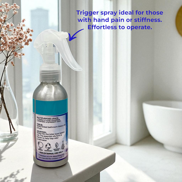 Tissue & Courtesy Spray Flushable Wipe Alternative. Cooloing Lavender & Peppermint 4oz