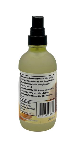 Sunshine & Happiness Linen Spray made with 100% Pure Essential Oils Clementine, Pink Grapefruit, Lemon & Orange