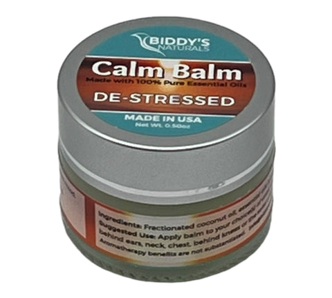 De-Stressed Calm Balm Solid Perfume 100% Pure Essential Oils