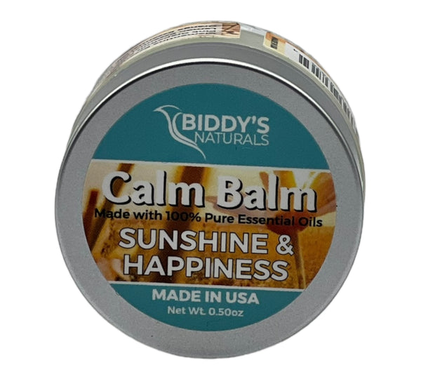 Sunshine & Happiness Calm Balm Solid Perfume 100% Pure Essential Oils