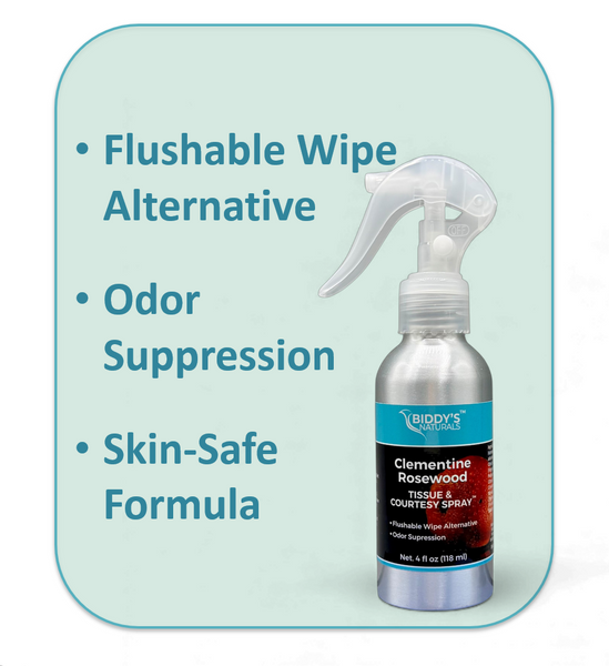 Clementine Rosewood Tissue & Courtesy Spray™ – Citrus-Soft, Warm & Elegant 4oz