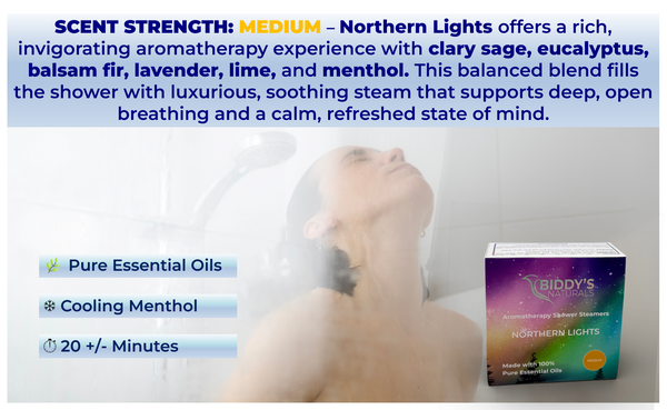 Northern Lights Shower Steamers 12-Pack  **MEDIUM**