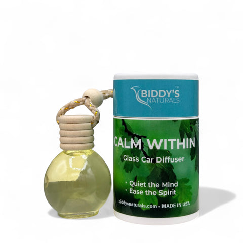 Calm Within Glass Car Diffuser