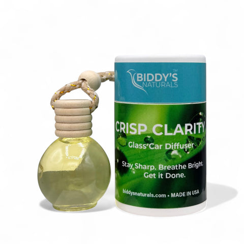 Crisp Clarity Glass Car Diffuser