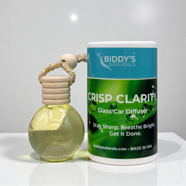 Crisp Clarity Glass Car Diffuser