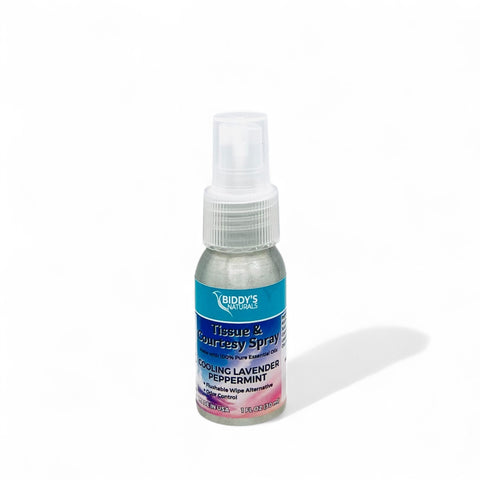 Tissue & Courtesy Spray Flushable Wipe Alternative. Cooling Lavender Peppermint 1oz