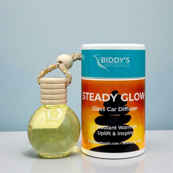 Steady Glow Glass Car Diffuser