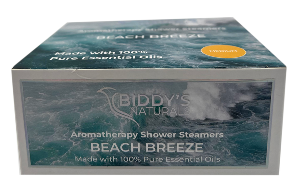Eucalyptus, Lavender, Lime & Rosemary BEACH BREEZE Shower Steamers Aromatherapy 12-Pk made with 100% Pure Essential Oils