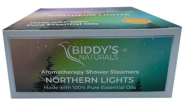 Clary Sage, Eucalyptus, Balsam Fir, Lavender & Lime NORTHERN LIGHTS Shower Steamers Aromatherapy 12-Pk made with 100% Pure Essential Oil Soothing Refreshing