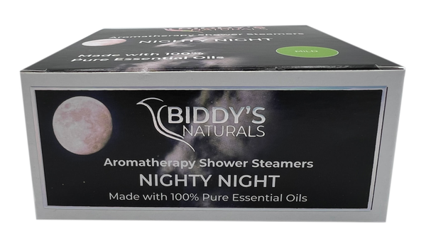 Bergamot, Lavender & Marjoram NIGHTY NIGHT Shower Steamers Aromatherapy 12-Pk made with 100% Pure Essential Oils