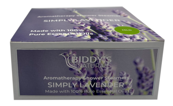 LAVENDER Shower Steamers Aromatherapy 12-Pk made with 100% Pure Essential Oil Soothing Eases Sinus Pressure.